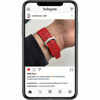 Thumbnail for Rubber Silicone Notched Strap for Cartier Pasha - Instagram Post