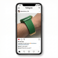 Thumbnail for Notch Silicone Rubber Sports Watch Band for Ferragamo F-80 - Instagram Post