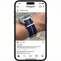Thumbnail for French Troops Parachute Bag-inspired Nylon Watch Straps - Instagram Post