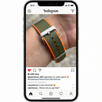 Thumbnail for Striped Nylon Belt Watchband - Instagram Post