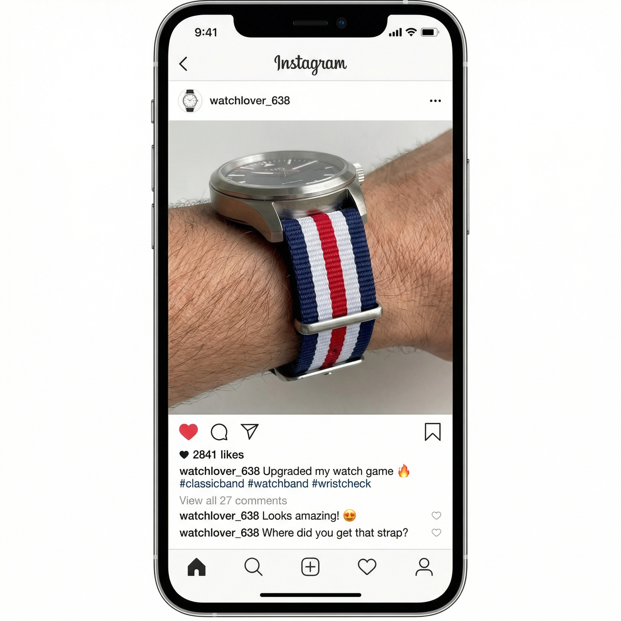 Classic MultiColor Nylon Seatbelt Strap - Instagram Post