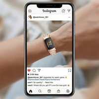 Thumbnail for Diamond Women Bracelet for Fitbit Charge - Instagram Post