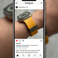 Thumbnail for Carbon Fiber Magnetic Strap for Apple Watch - Instagram Post
