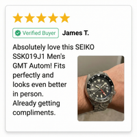 Thumbnail for SEIKO SSK019J1 Men's GMT Automatic Watchband - Review Screenshot