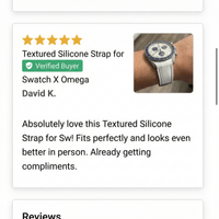 Thumbnail for Textured Silicone Strap for Swatch X Omega Moonswatch - Review Screenshot