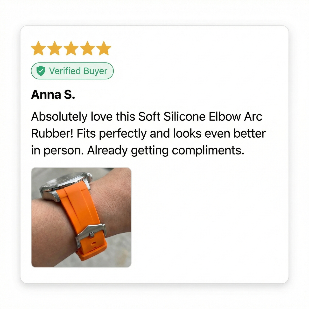 Soft Silicone Elbow Arc Rubber Band - Review Screenshot