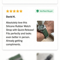 Thumbnail for Silicone Rubber Watch Strap with Quick-Release - Review Screenshot