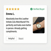 Thumbnail for Leather Imitate Zulu Watchband Strap - Review Screenshot