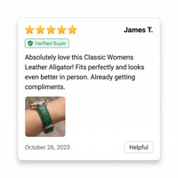 Thumbnail for Classic Womens Leather Aligator Strap - Review Screenshot