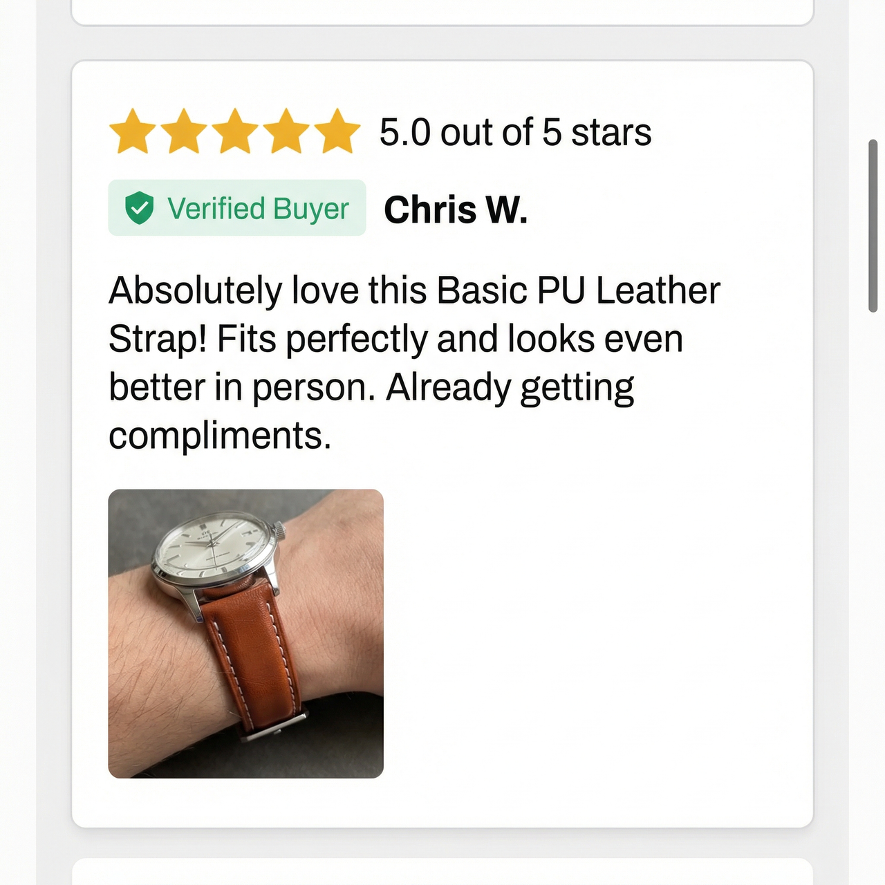 Basic PU Leather Strap - Review Screenshot