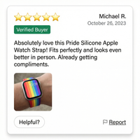 Thumbnail for Pride Silicone Apple Watch Strap - Review Screenshot