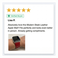 Thumbnail for Modern Sleek Leather Apple Watch Strap - Review Screenshot