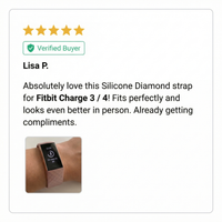 Thumbnail for Silicone Diamond strap for Fitbit Charge 3 / 4 - Review Screenshot