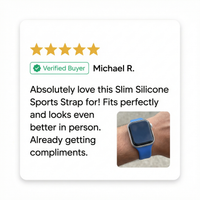 Thumbnail for Slim Silicone Sports Strap for Apple Watch - Review Screenshot