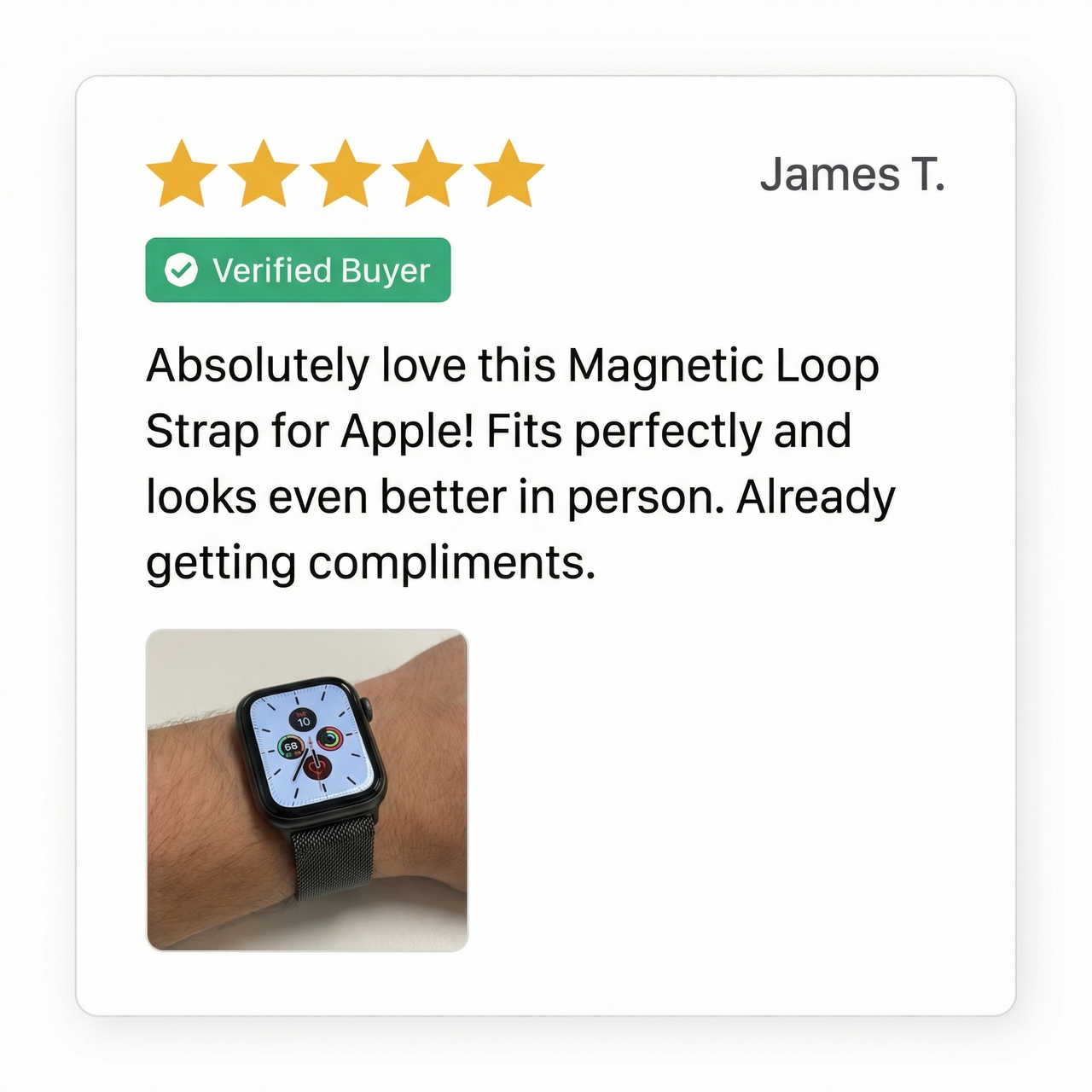 Magnetic Loop Strap for Apple Watch - Review Screenshot