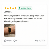 Thumbnail for Metal Link Strap Fitbit Luxe - Review Screenshot
