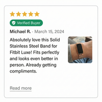 Thumbnail for Solid Stainless Steel Band for Fitbit Luxe - Review Screenshot