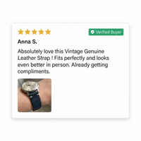 Thumbnail for Vintage Genuine Leather Strap with Quick Release Bar - Review Screenshot