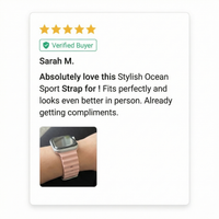 Thumbnail for Stylish Ocean Sport Strap for Apple Watch - Review Screenshot