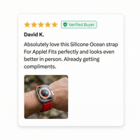 Thumbnail for Silicone Ocean strap For Apple Watch - Review Screenshot
