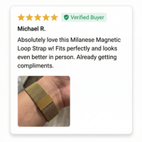 Thumbnail for Milanese Magnetic Loop Strap with Quick Release - Review Screenshot