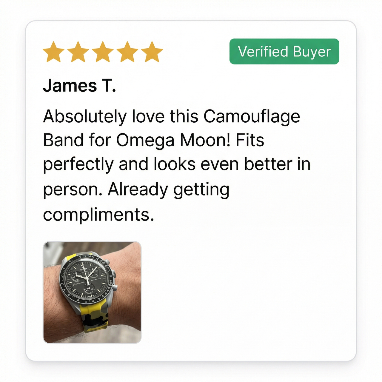 Camouflage Band for Omega MoonSwatch - Review Screenshot