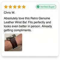 Thumbnail for Retro Genuine Leather Wrist Band for Diesel - Review Screenshot