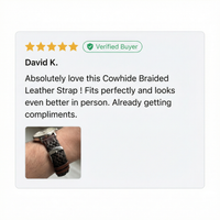 Thumbnail for Cowhide Braided Leather Strap with Quick-Release - Review Screenshot