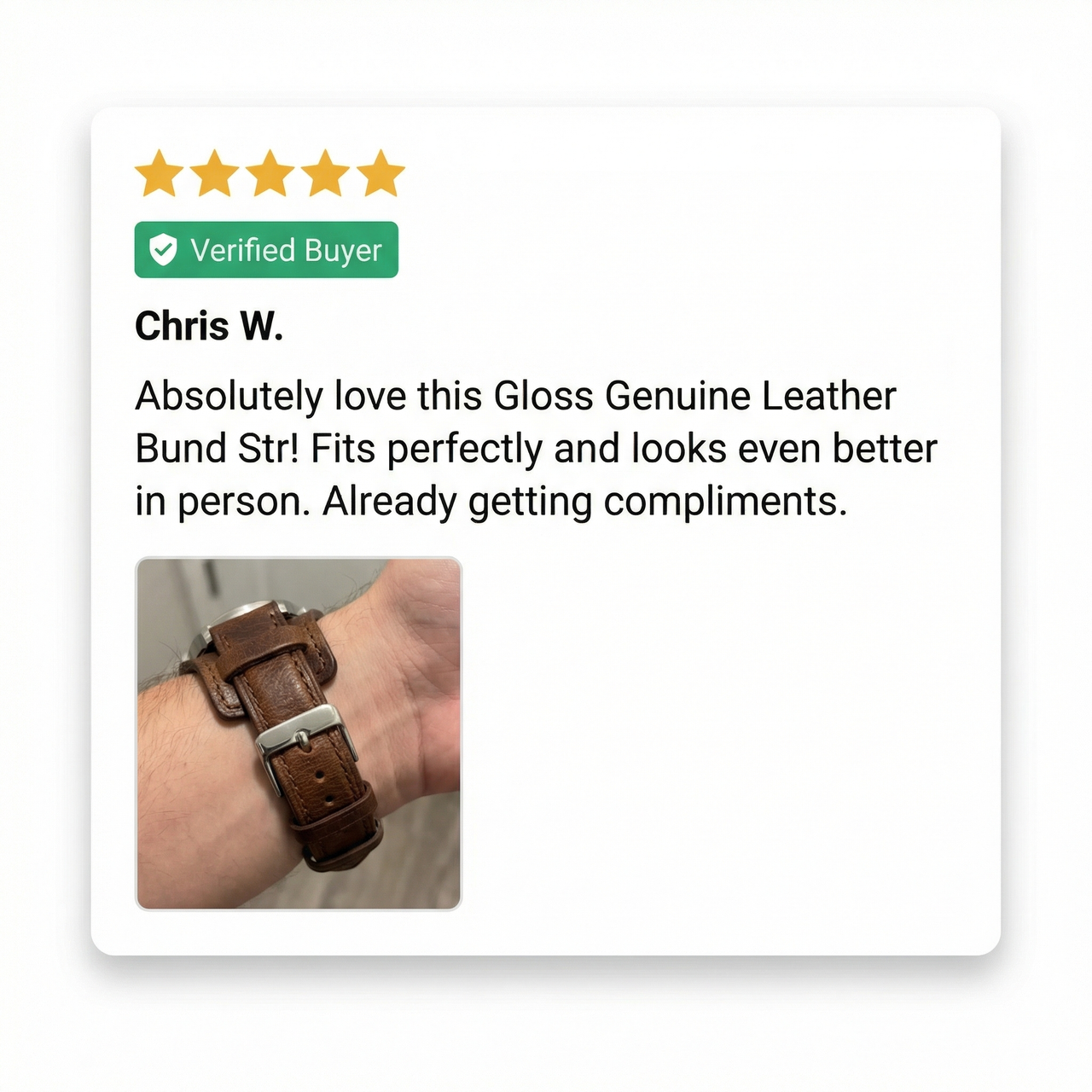 Gloss Genuine Leather Bund Strap - Review Screenshot