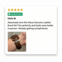 Thumbnail for Gloss Genuine Leather Bund Strap - Review Screenshot
