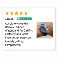 Thumbnail for Convex Rubber Watchband for Cartier Blue Balloon - Review Screenshot