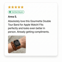 Thumbnail for Gourmette Double Tour Band for Apple Watch - Review Screenshot