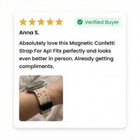 Thumbnail for Magnetic Confetti Strap For Apple Watch - Review Screenshot
