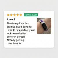 Thumbnail for Braided Bead Band for Fitbit Luxe - Review Screenshot
