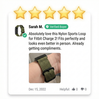 Thumbnail for Nylon Sports Loop for Fitbit Charge 2 - 6 - Review Screenshot