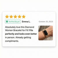 Thumbnail for Diamond Women Bracelet for Fitbit Charge - Review Screenshot