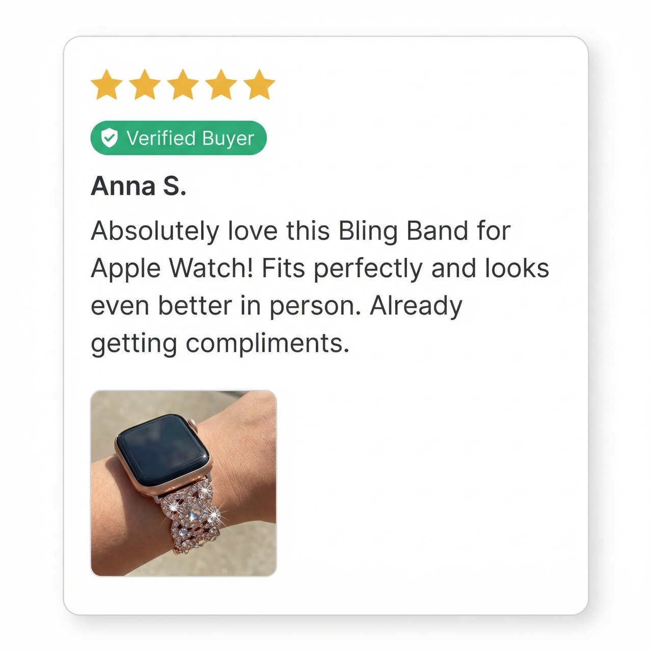 Bling Band for Apple Watch - Review Screenshot