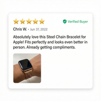 Thumbnail for Steel Chain Bracelet for Apple Watch - Review Screenshot