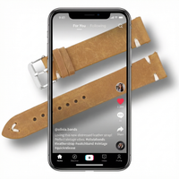 Thumbnail for Distressed Cow Leather Watch Strap with Quick-Release - TikTok Video