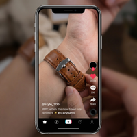Thumbnail for Crazy Horse Genuine Leather Watchband - Tiktok Video
