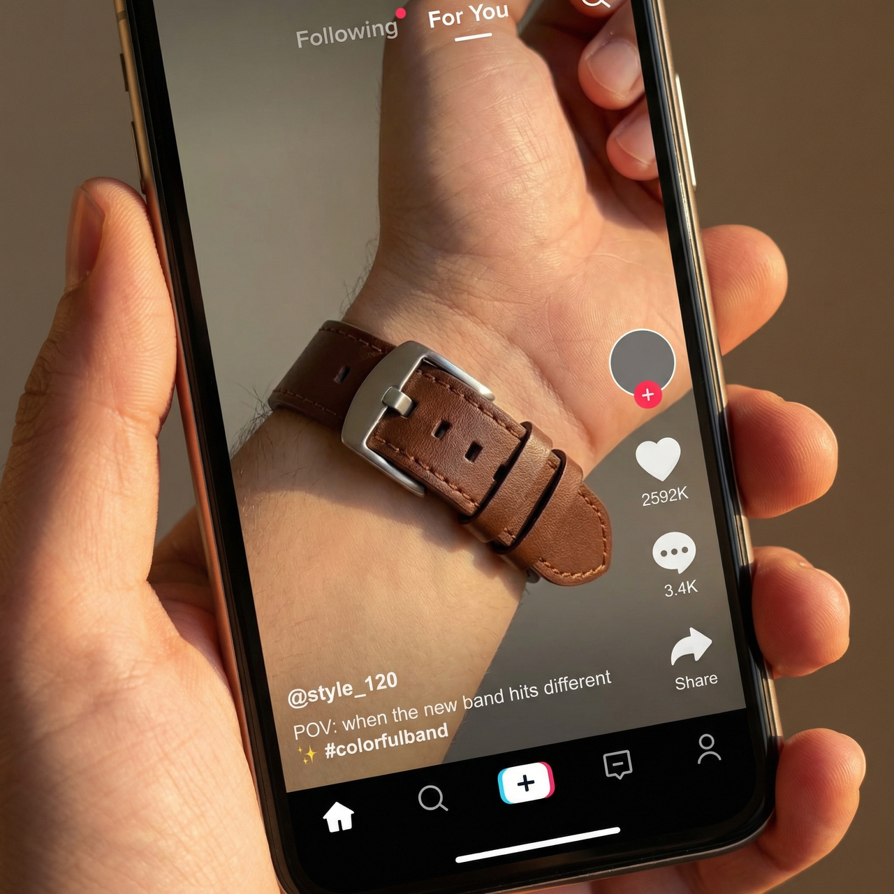 Colorful Leather Watchband - Tiktok Video