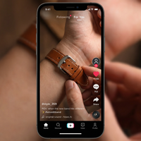 Thumbnail for Smooth Cow Leather Watchband - Tiktok Video