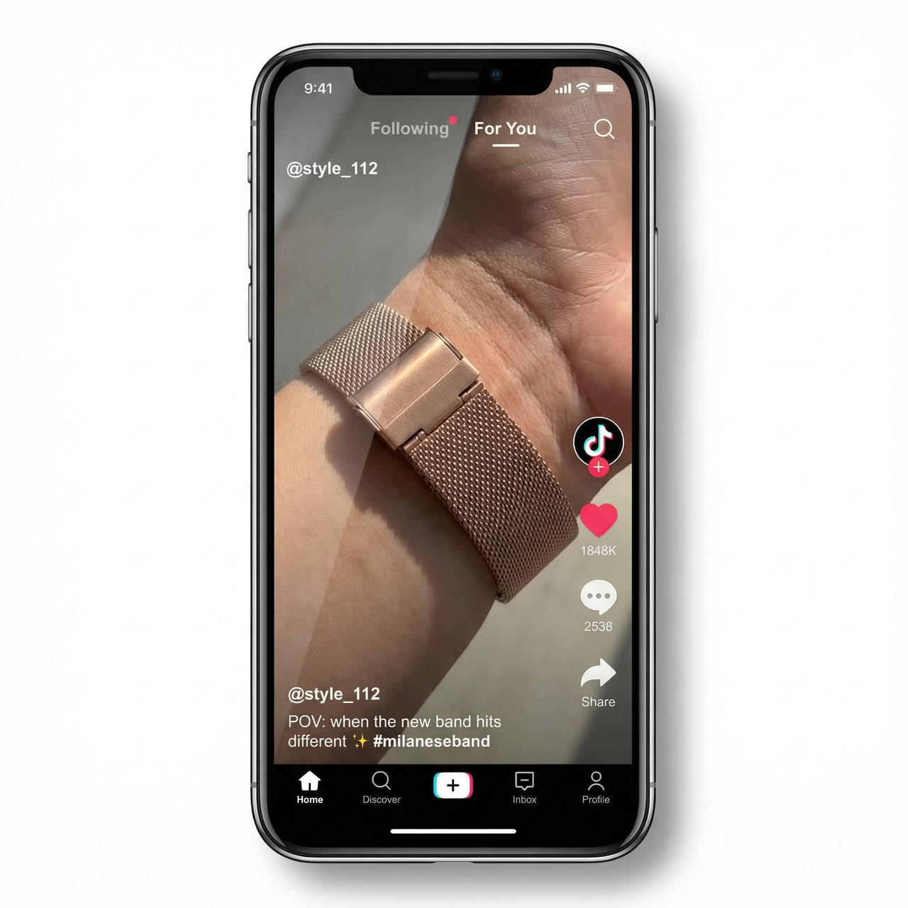 Milanese Mesh Watchband - Tiktok Video