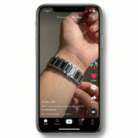 Thumbnail for Ceramic Link Bracelet with Stainless Steel for Apple Watch - Tiktok Video