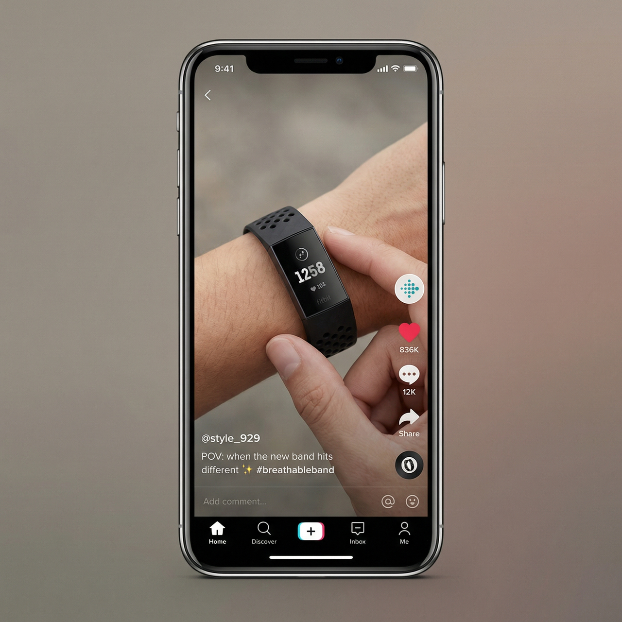Breathable Silicone Sport Strap for Fitbit Charge 3 / 4 - Tiktok Video