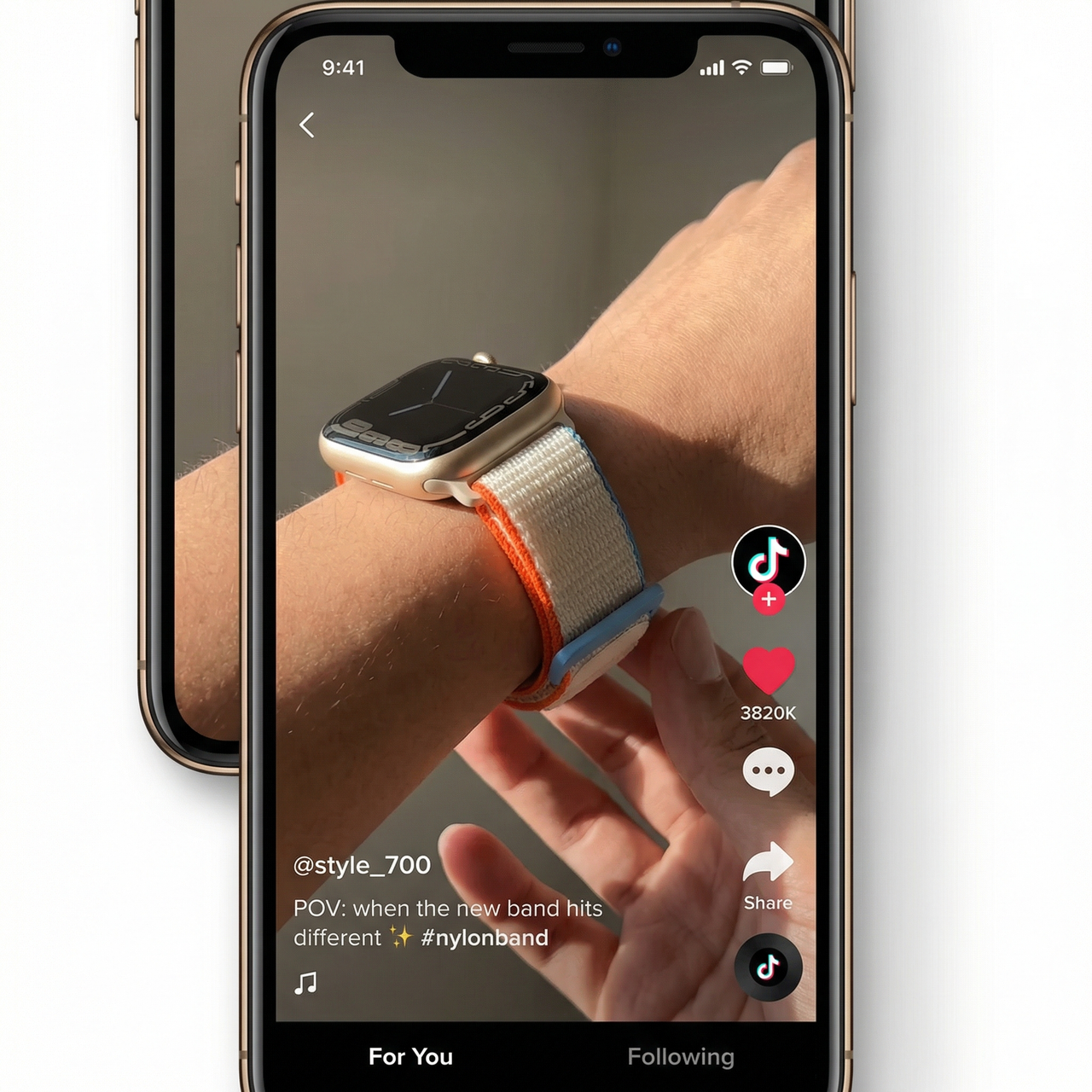 Nylon Loop for Apple Watch Band - Tiktok Video