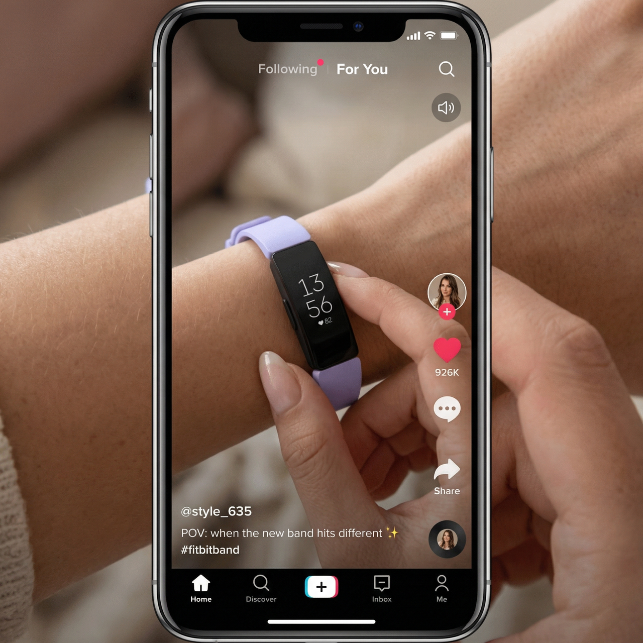 Fitbit Inspire Silicone Bracelet - Tiktok Video