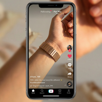 Thumbnail for Combination Milanese Stainless Steel Watch Band - Tiktok Video