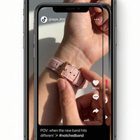 Thumbnail for Notched Cowhide Leather Watchband for Rossini Watches - Tiktok Video