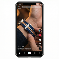 Thumbnail for Premium Military Nylon Watchbands with Waved Buckle - Tiktok Video